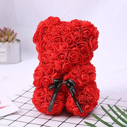 Oso de rosas peluche